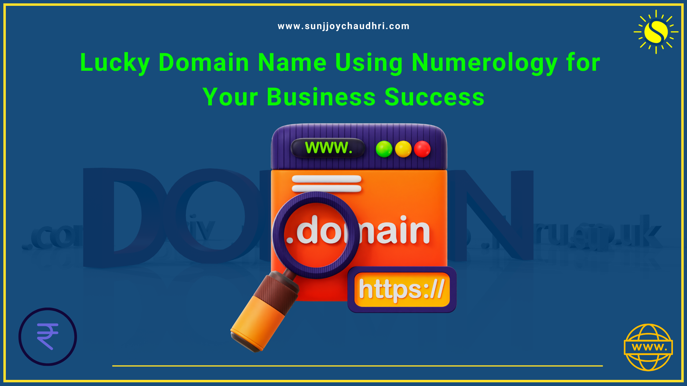 Sunjjoy CHaudhri Lucky domain name using numerology for your business success